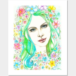 Spring Portrait Posters and Art